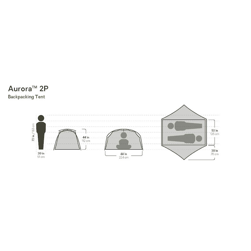 NEMO Equipment Aurora™ Backpacking Tent and Footprint 2P