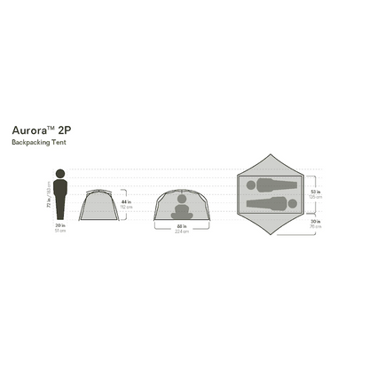 NEMO Equipment Aurora™ Backpacking Tent and Footprint 2P