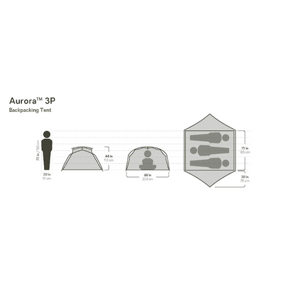 NEMO Equipment Aurora™ Backpacking Tent and Footprint 3P