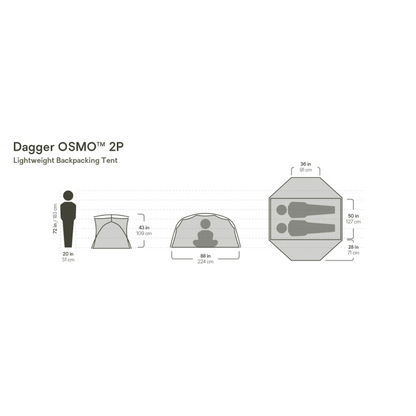 NEMO Equipment Dagger OSMO™ Lightweight Backpacking Tent 2P
