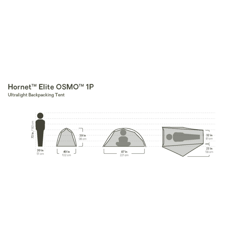 NEMO Equipment Hornet Elite OSMO™ Ultralight Backpacking Tent 1P