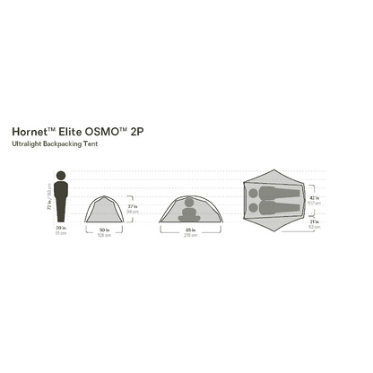 NEMO Equipment Hornet Elite OSMO™ Ultralight Backpacking Tent 2P