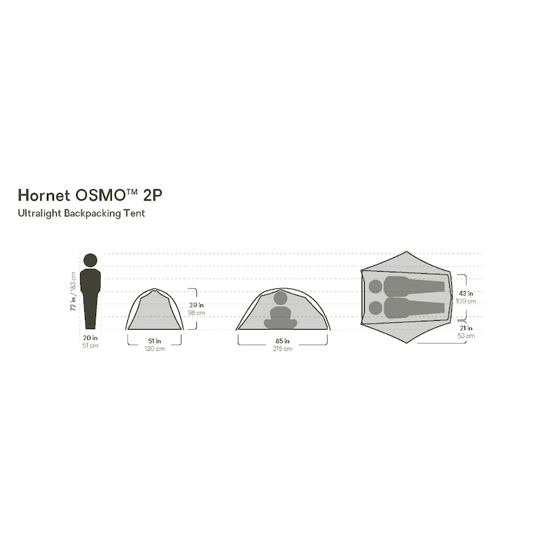 NEMO Equipment Hornet OSMO™ Ultralight Backpacking Tent 2P